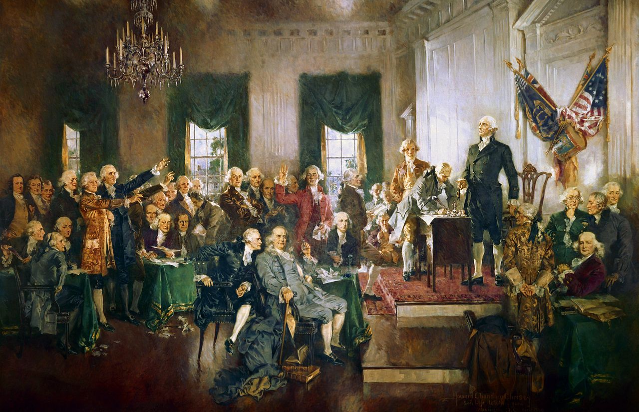 Signing the U.S. Constitution