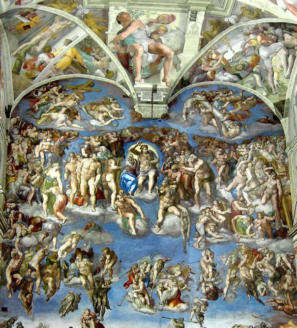 The Last Judgment, Sistine Chapel, from 1536 to 1541, Michelangelo (1475-1564)